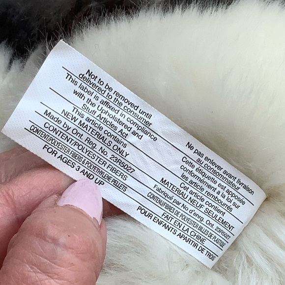 Vancouver Aquarium Plush Fluffy Siberian Husky with Harness Stuffed Animal Toy - Picture 15 of 16